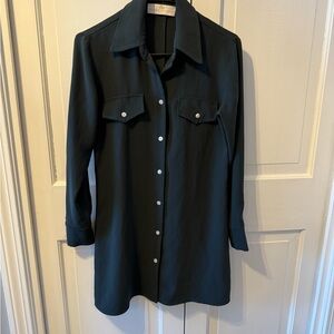 Amanda Uprichard Black Shirt Dress